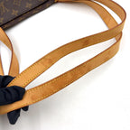Louis Vuitton Sac Shopping Monogram Leather Brown Light Tote Bag Gold — view 7