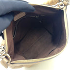 Louis Vuitton Babylon Chain BB Mahina Calfskin Beige Handbag Silver — view 3