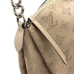 Louis Vuitton Babylon Chain BB Mahina Calfskin Beige Handbag Silver — view 6