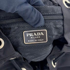 Prada Nylon Black Backpack Silver — view 4