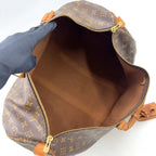 Louis Vuitton Keepall 50 Monogram Leather Brown Light Boston Bag Gold — view 3