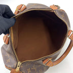 Louis Vuitton Speedy 30 Monogram Leather Brown Light Handbag Gold — view 3