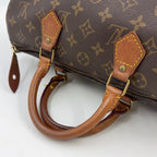 Louis Vuitton Speedy 30 Monogram Leather Brown Light Handbag Gold — view 5