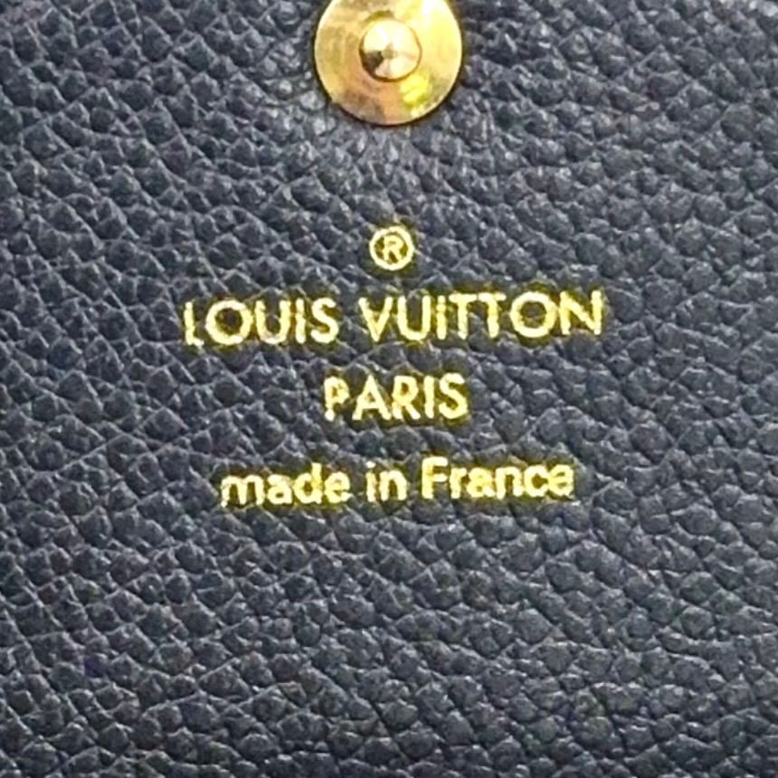 Louis Vuitton Pochette Cles Monogram Empreinte Noir Leather Black Key Case Gold — view 4
