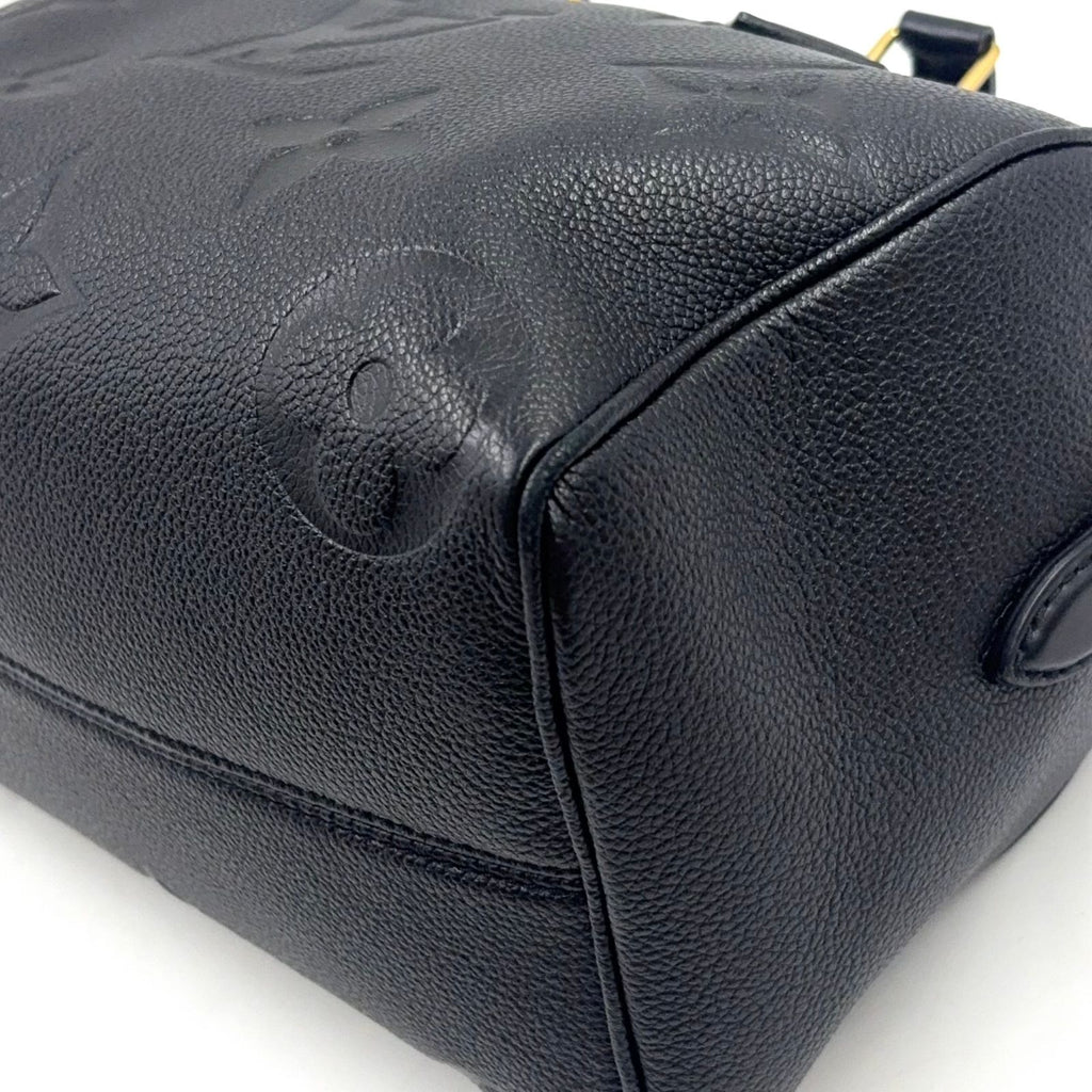 Louis Vuitton Speedy Bandouliere 25 Gray Leather Black Handbag Gold — view 6