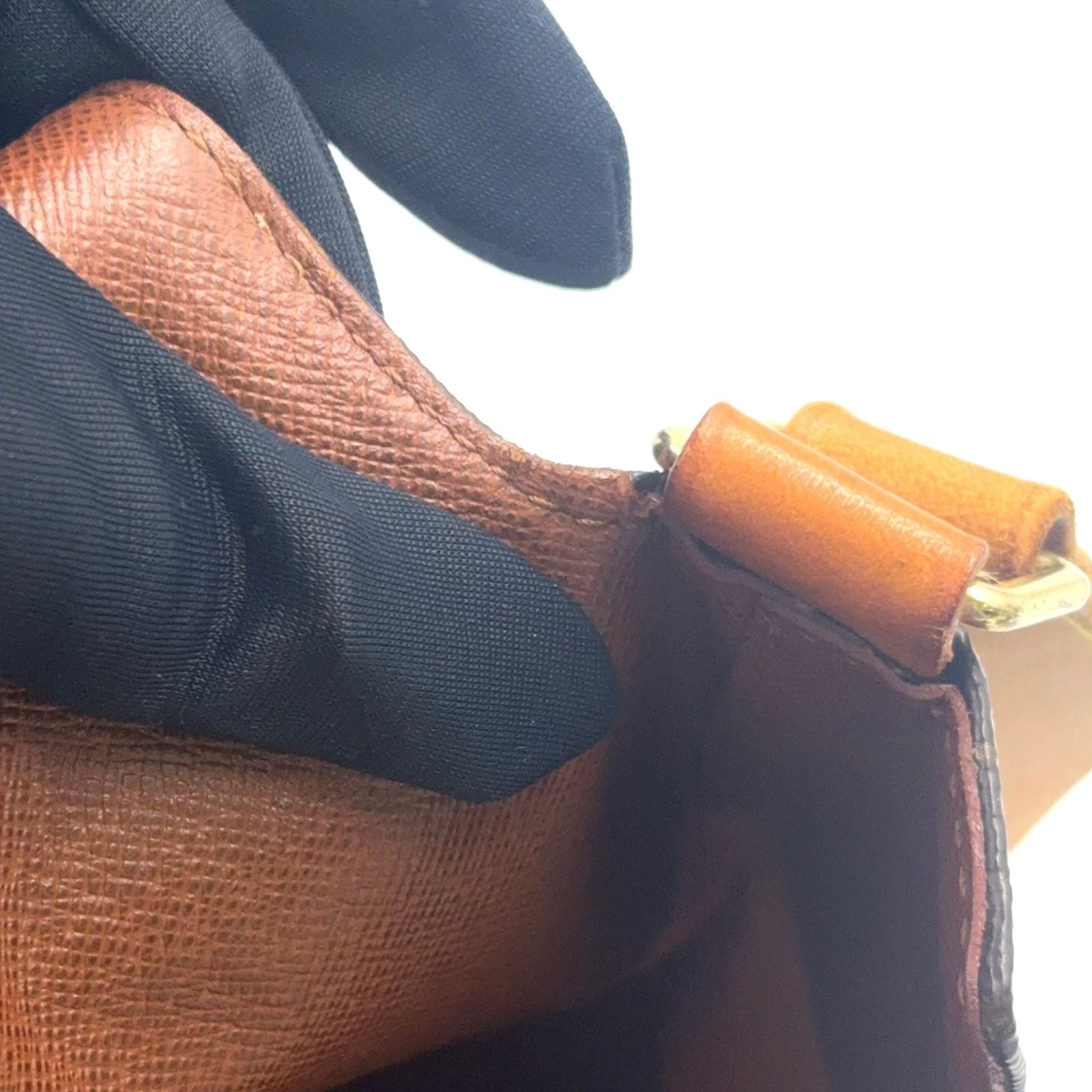 Louis Vuitton Musette Monogram Leather Brown Light Shoulder Bag Gold — view 7