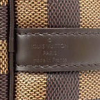 Louis Vuitton Speedy 30 Damier Ebene Leather Brown Handbag Gold — view 4