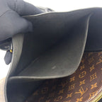 Louis Vuitton Flower Tote Monogram Leather Brown Black Handbag Gold — view 7