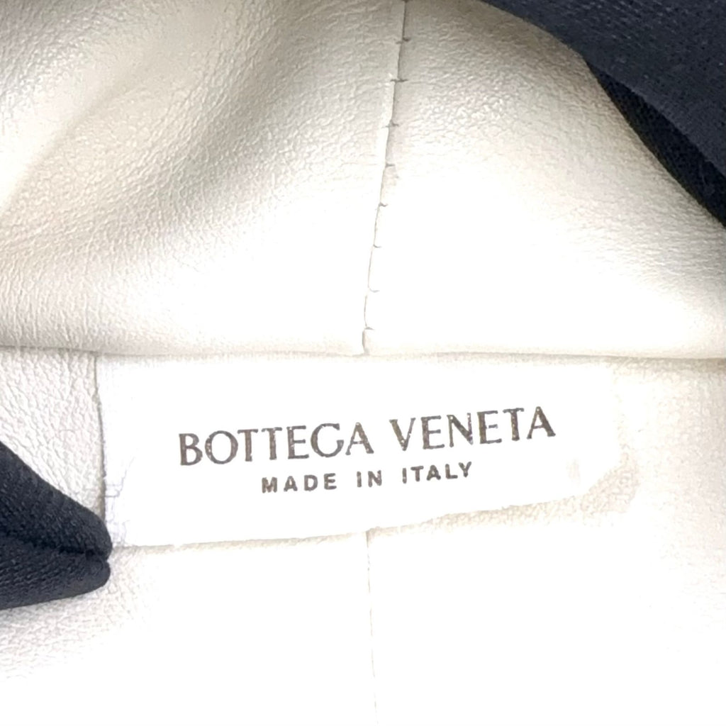 Bottega Veneta Double Knot Mini Hobo Lambskin White Handbag Gold — view 4