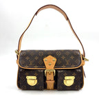 Louis Vuitton Hudson PM Monogram Leather Brown Light Shoulder Bag Gold