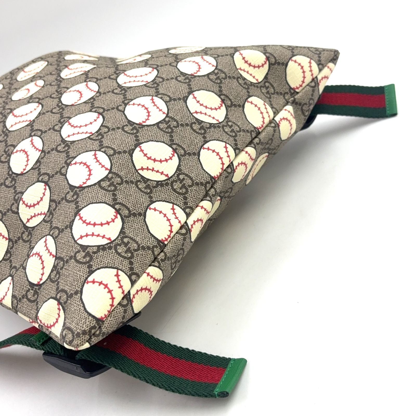 Gucci GG Supreme Baseball Print Drawstring Chilled Lens Nap Sac Nylon — view 5