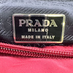 Prada Tessuto City Nylon Bordeaux Tote Bag Silver — view 5