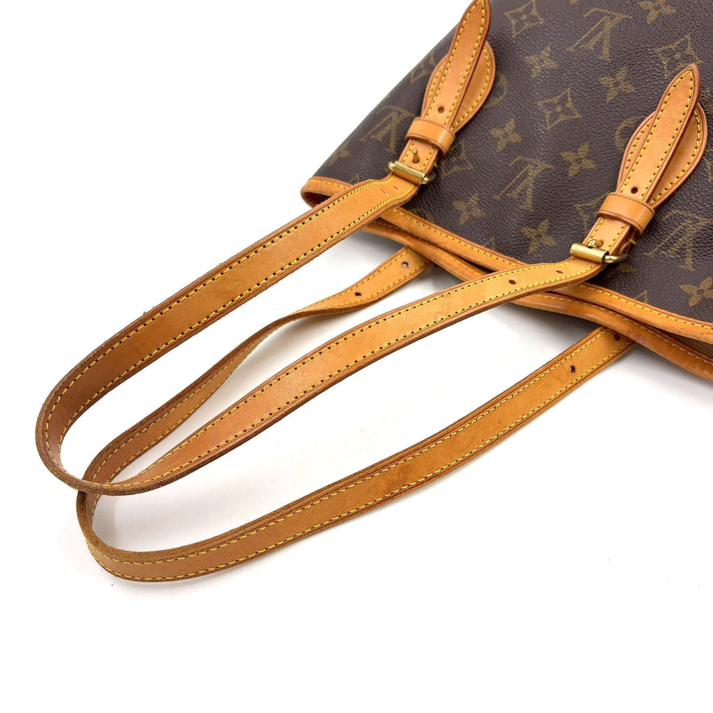 Louis Vuitton Bucket PM Monogram Leather Brown Light Shoulder Bag Gold — view 5
