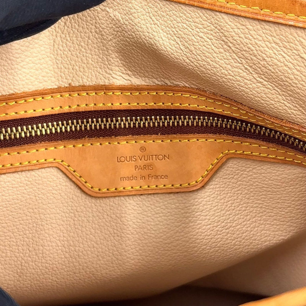 Louis Vuitton Bucket PM Monogram Leather Brown Light Shoulder Bag Gold — view 4