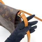 Louis Vuitton Musette Salsa Short Strap Monogram Leather Brown Light Shoulder — view 6