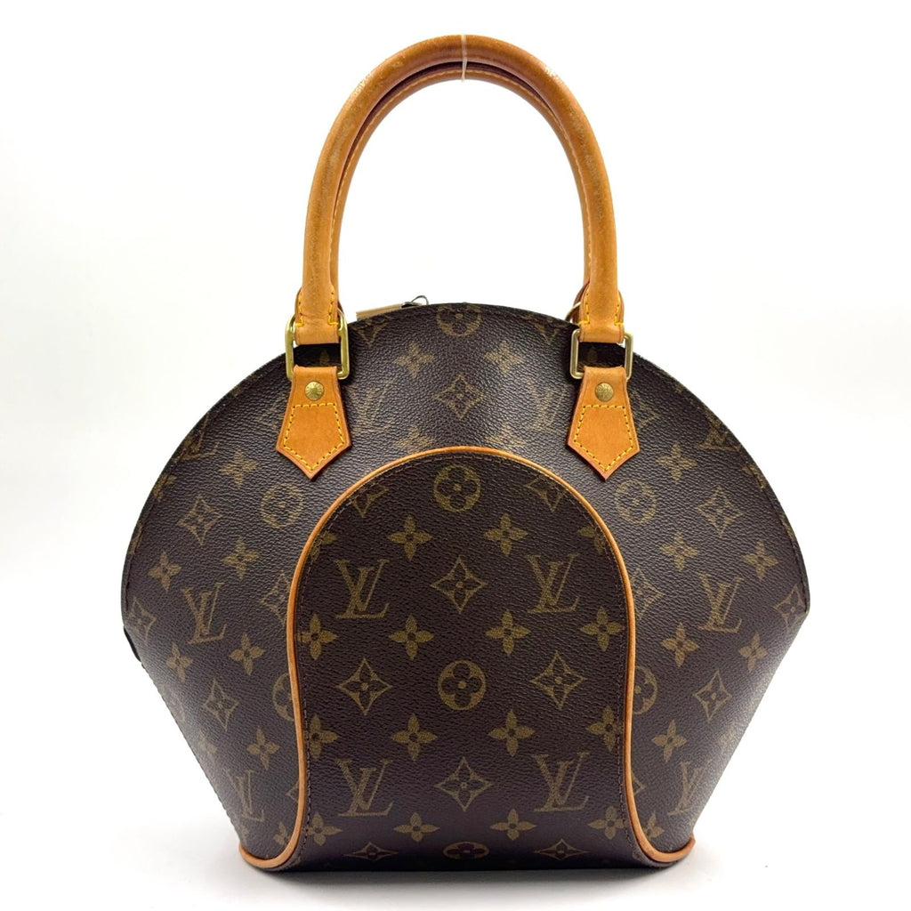 Louis Vuitton Ellipse PM Leather Brown Handbag Gold