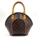 Louis Vuitton Ellipse PM Leather Brown Handbag Gold