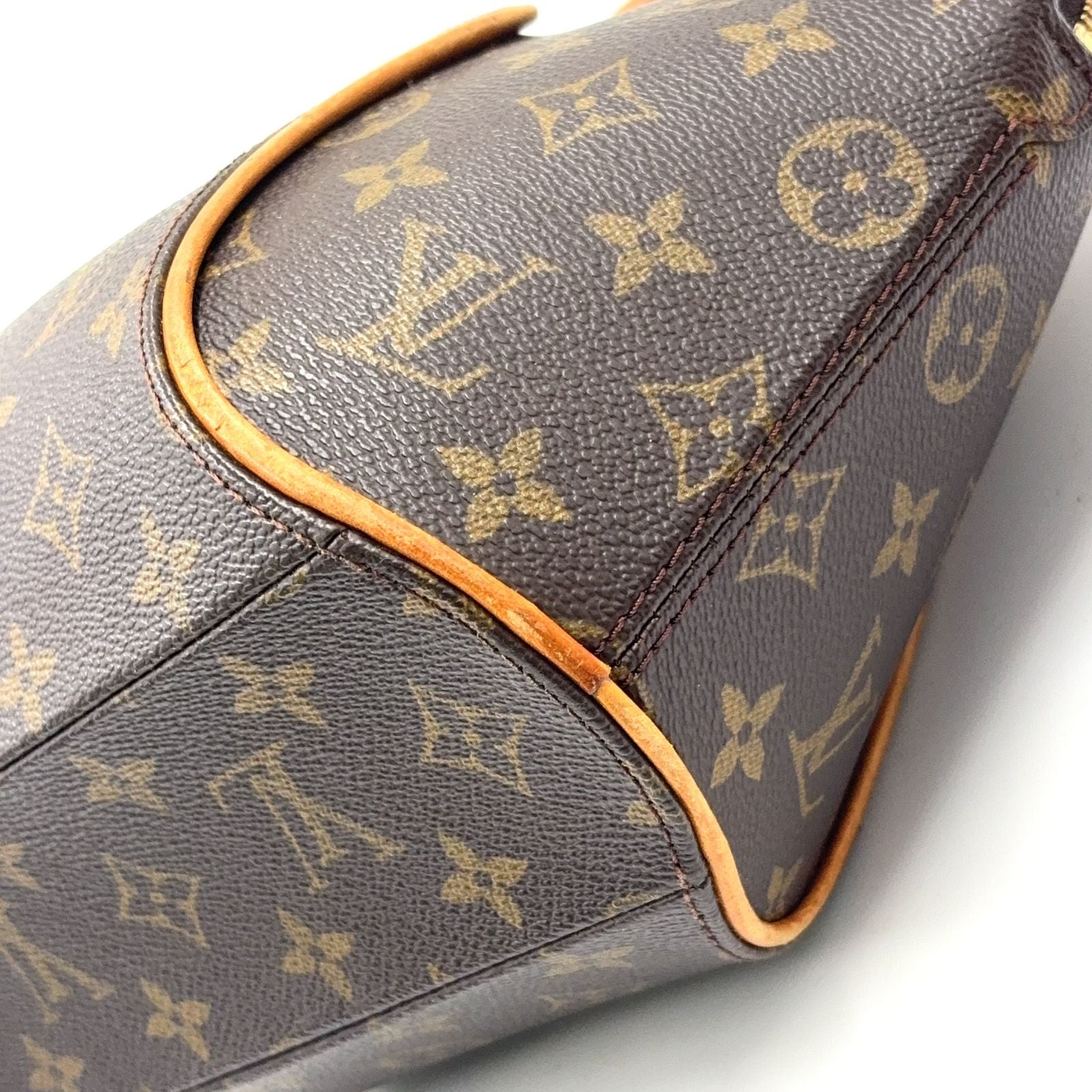 Louis Vuitton Ellipse PM Leather Brown Handbag Gold — view 7