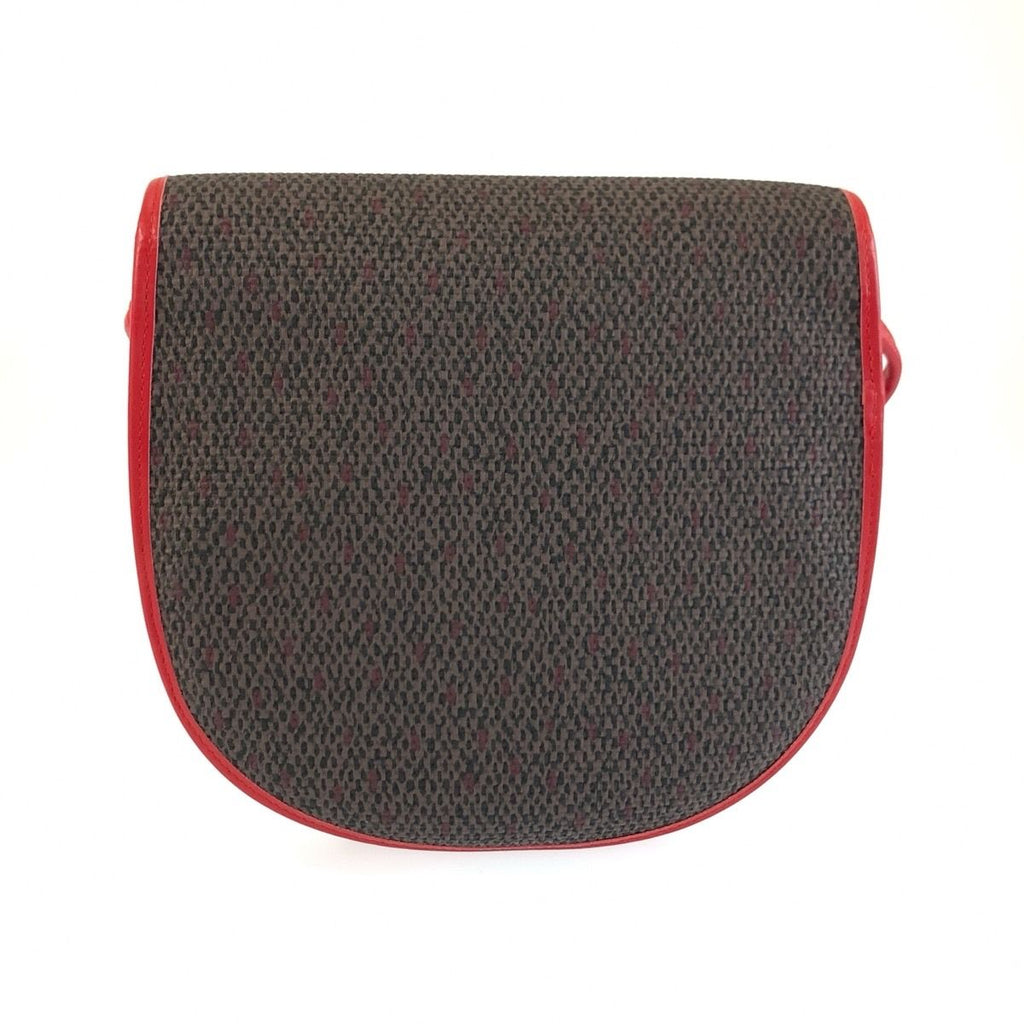 Saint Laurent Vintage YSL Red Gray Leather Shoulder Bag Pochette — view 2