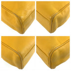 Dior Vintage CD Logo Yellow Tote Shoulder Bag — view 4
