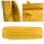 Dior Vintage CD Logo Yellow Tote Shoulder Bag — view 6