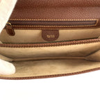 Gucci Brown Gold Leather Clutch — view 7