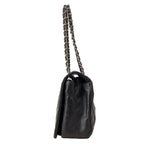 Chanel Shoulder Bag Quilted Bordeaux Chain Silver Wrinkled Leather — view 4