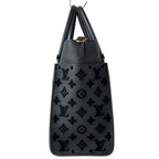 Louis Vuitton Tote Bag Monogram Tufting on My Side MM Noir Leather Cowhide — view 2