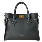 Louis Vuitton Tote Bag Monogram Tufting on My Side MM Noir Leather Cowhide