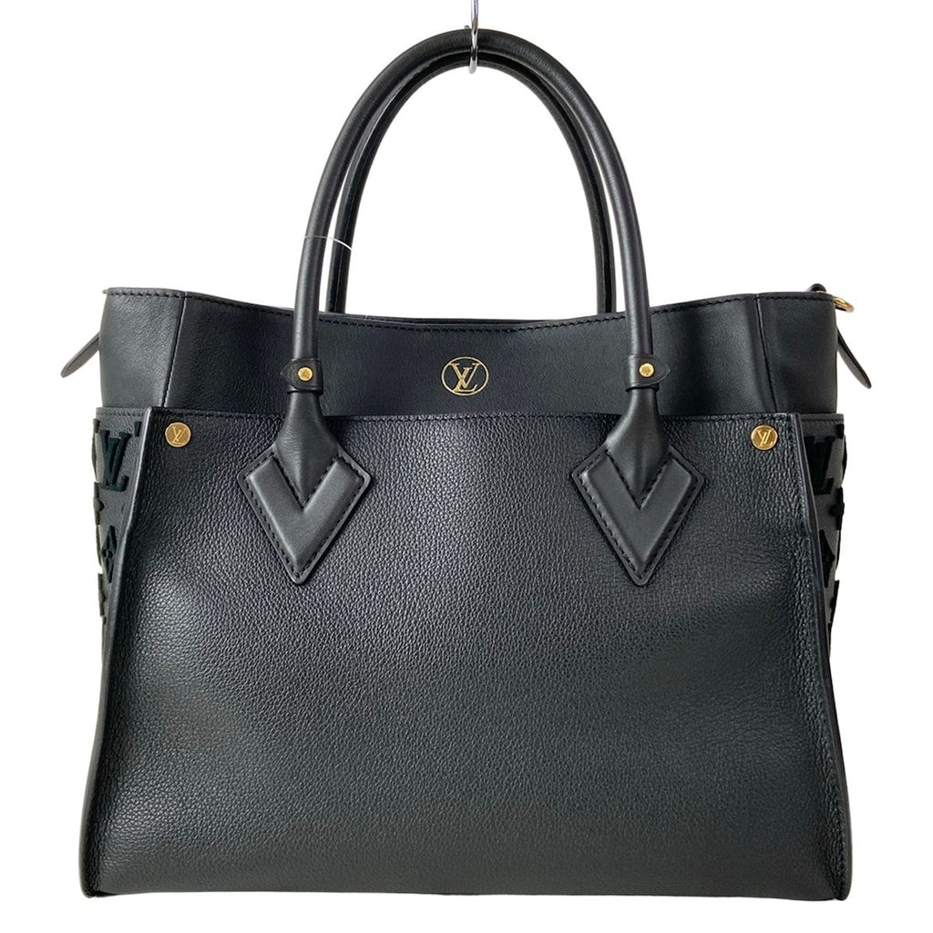 Louis Vuitton Tote Bag Monogram Tufting on My Side MM Noir Leather Cowhide — view 3