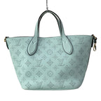 Louis Vuitton Tote Bag Mahina Blossom PM Mineral Blue Leather Cowhide — view 3