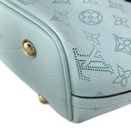 Louis Vuitton Tote Bag Mahina Blossom PM Mineral Blue Leather Cowhide — view 8