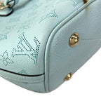 Louis Vuitton Tote Bag Mahina Blossom PM Mineral Blue Leather Cowhide — view 7
