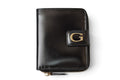 Gucci Wallet Vintage Folded G Logo Leather Black