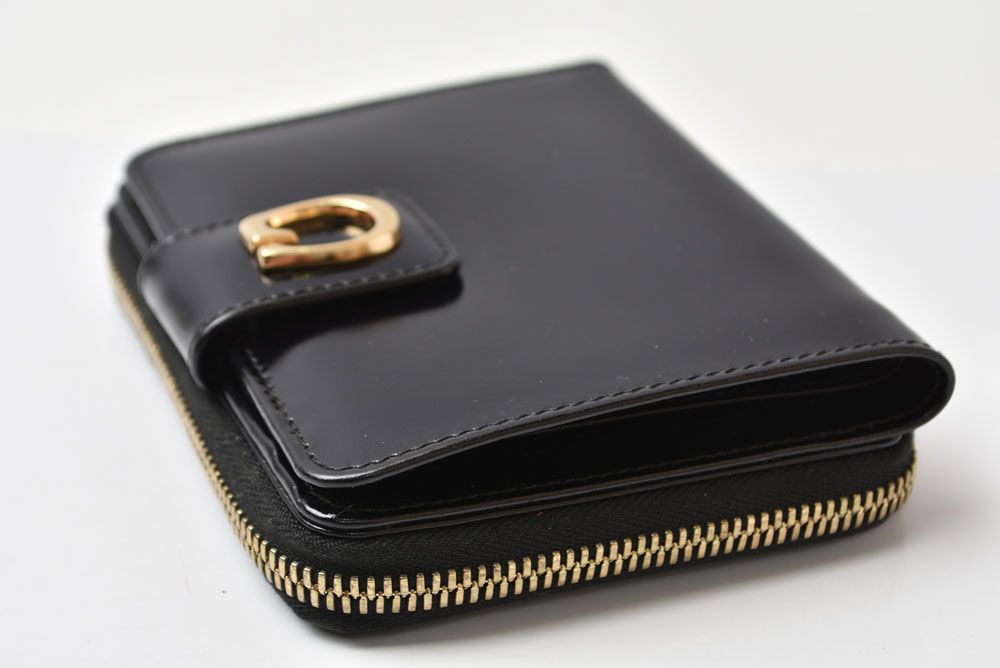 Gucci Wallet Vintage Folded G Logo Leather Black — view 4
