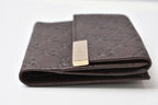 Gucci Bifold Wallet Snap Guccissima Leather Dark Brown Gold — view 4