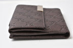 Gucci Bifold Wallet Snap Guccissima Leather Dark Brown Gold — view 3
