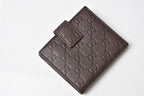 Gucci Bifold Wallet Snap Guccissima Leather Dark Brown Gold — view 5
