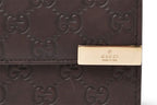 Gucci Bifold Wallet Snap Guccissima Leather Dark Brown Gold — view 2