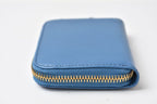 Prada Coin Purse Saffiano 1 268 Embossed Leather Cobalto Blue — view 2