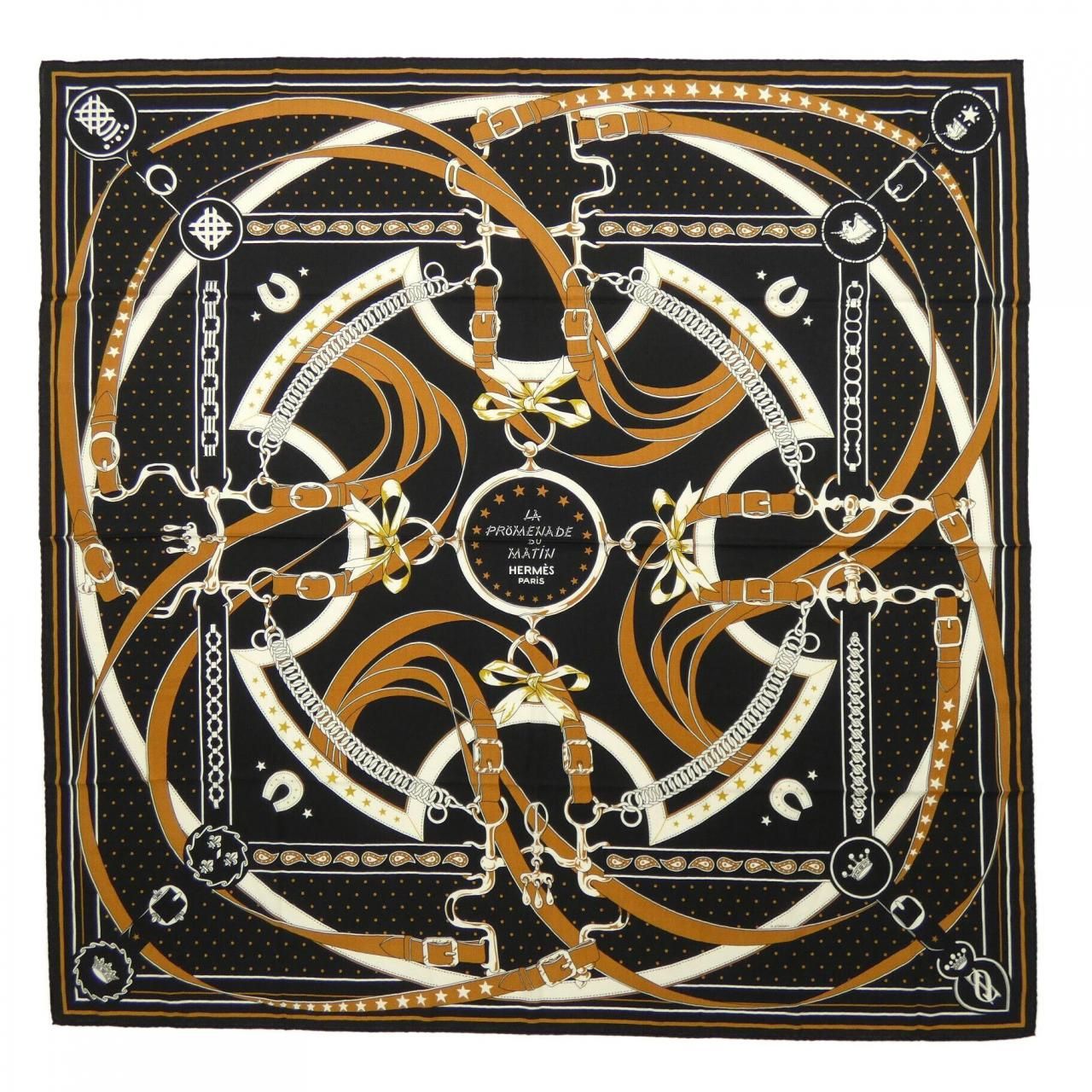 Hermes la Promenade du Matin Bandana Carre Geant 140 Shawl Scarf