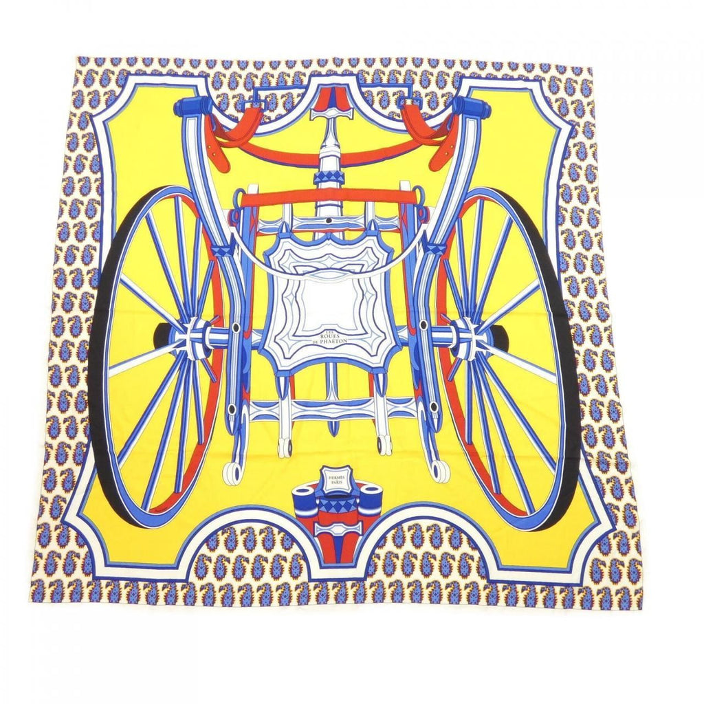 Hermes les Roues de Phaeton Carre Geant 140 Shawl Scarf