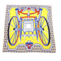 Hermes les Roues de Phaeton Carre Geant 140 Shawl Scarf