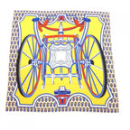 Hermes les Roues de Phaeton Carre Geant 140 Shawl Scarf
