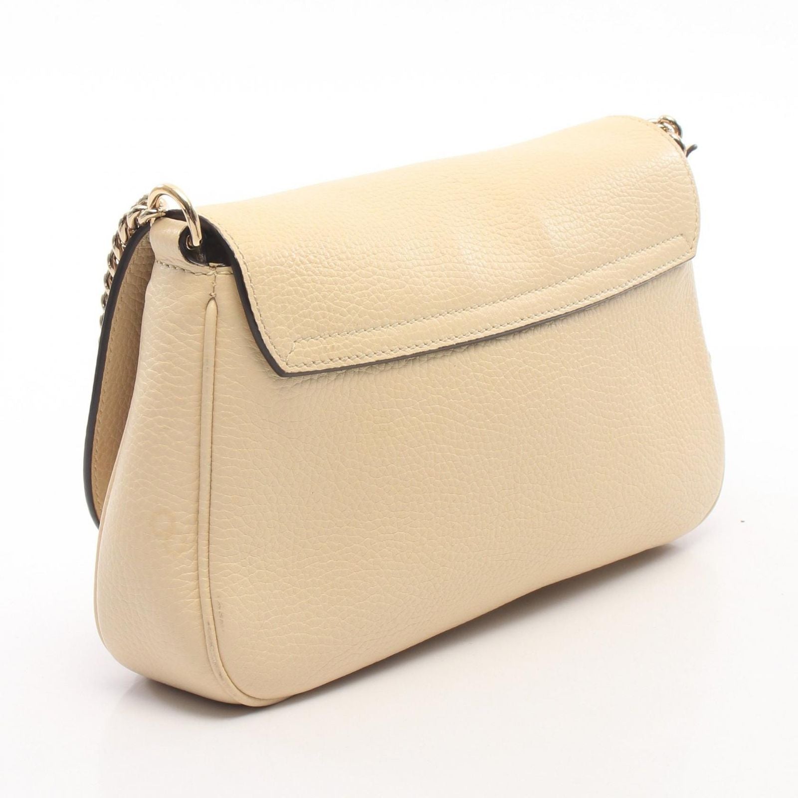 Gucci Shoulder Bag Soho Interlocking G Ivory Leather — view 2