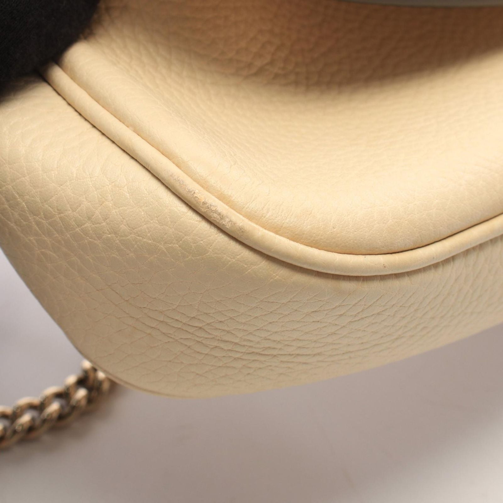 Gucci Shoulder Bag Soho Interlocking G Ivory Leather — view 7