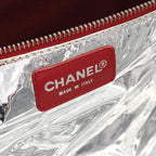 Chanel Tote Bag Choco Bar CC Logo Navy Multi Canvas Leather Chain — view 4