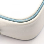 Hermes Handbag Plume Elan White Blue Jean 28 — view 8