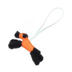 Hermes Charm Buddy Fu Vert Peppermint Fu Black Peppermi Shearling Keychain