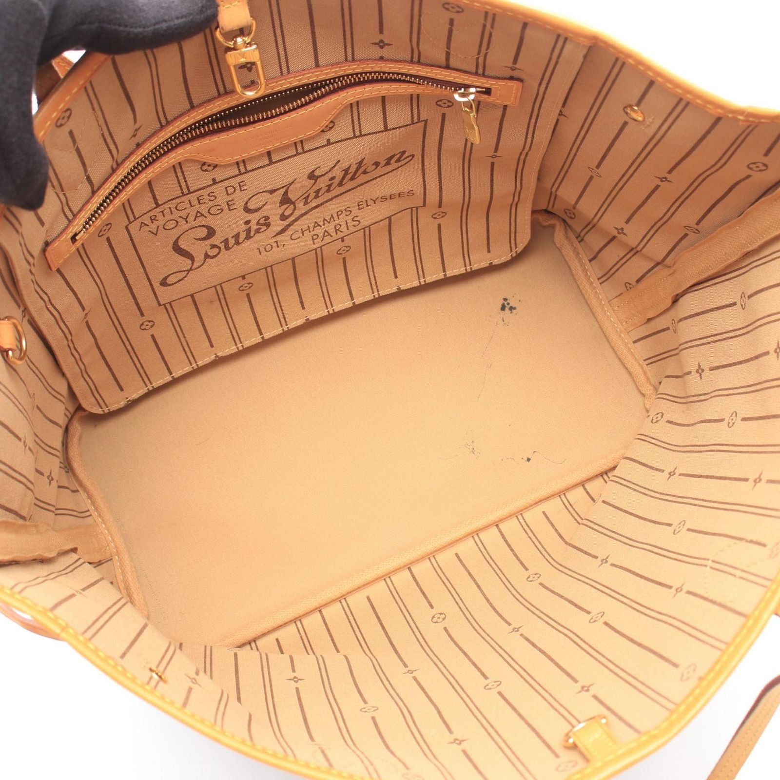 Louis Vuitton Tote Bag Neverfull MM Monogram Leather — view 3